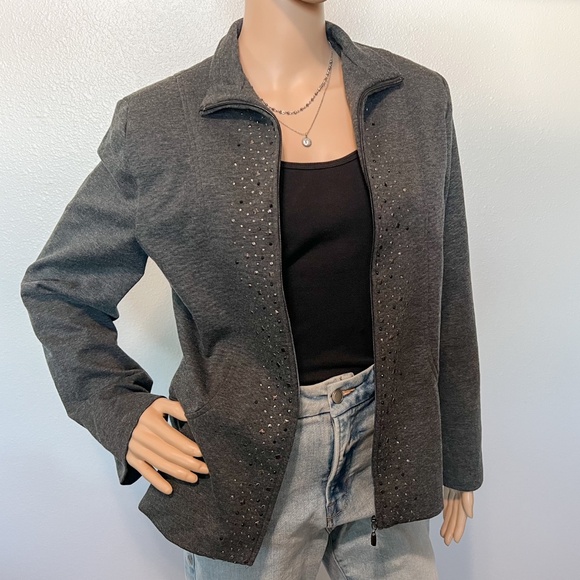 Alfred Dunner Jackets & Blazers - ALFRED DUNNER Zipper Blazer Jacket (Size 8)